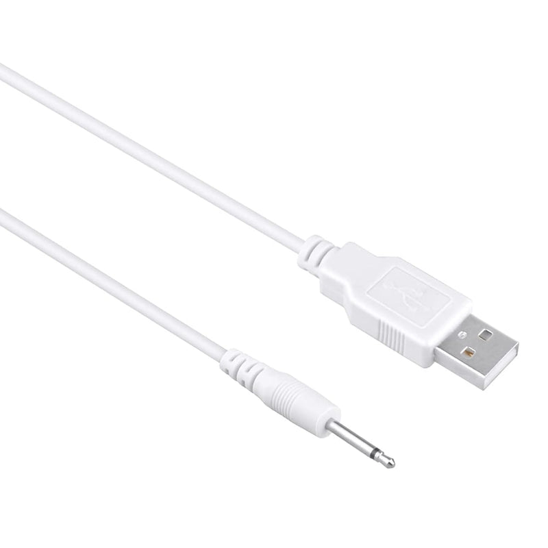 3Ft White Usb Vibrator Cable Cord Compatible With Rechargeable Adult Toys Vibrators Universal Charger