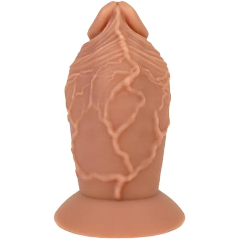 Realistic Dildo, 7.28'' Lifelike Anal Plug With Suction Cup Base For Hands-Free Play, Flexible Thick Anal Butt Plug Prostate Massager Silicone Adult Sex Toy For Men, Women, Couples Play(M)