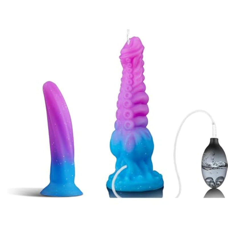 6 Inch Soft Silicone Dildo And 9.7 Squirting Tentacle Dildo