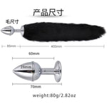 5Pcs Set Bundle Erotic Fox Tail Anal Plug Men And Women Equipment Sex Supplies Sm Metal Erotic Set