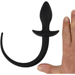 Silicone Anal Plug Fox Tail For Beginners Waterproof Smooth Touch Anal Sex Toys Beads For Women Men(Black)