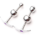 Metal Anal Plugs Stainless Steel Butt Plugs For Anal Training Wearable Pull Bead Butt Plugs Massage Prostate And G-Spot Adult Sex Toys (S)