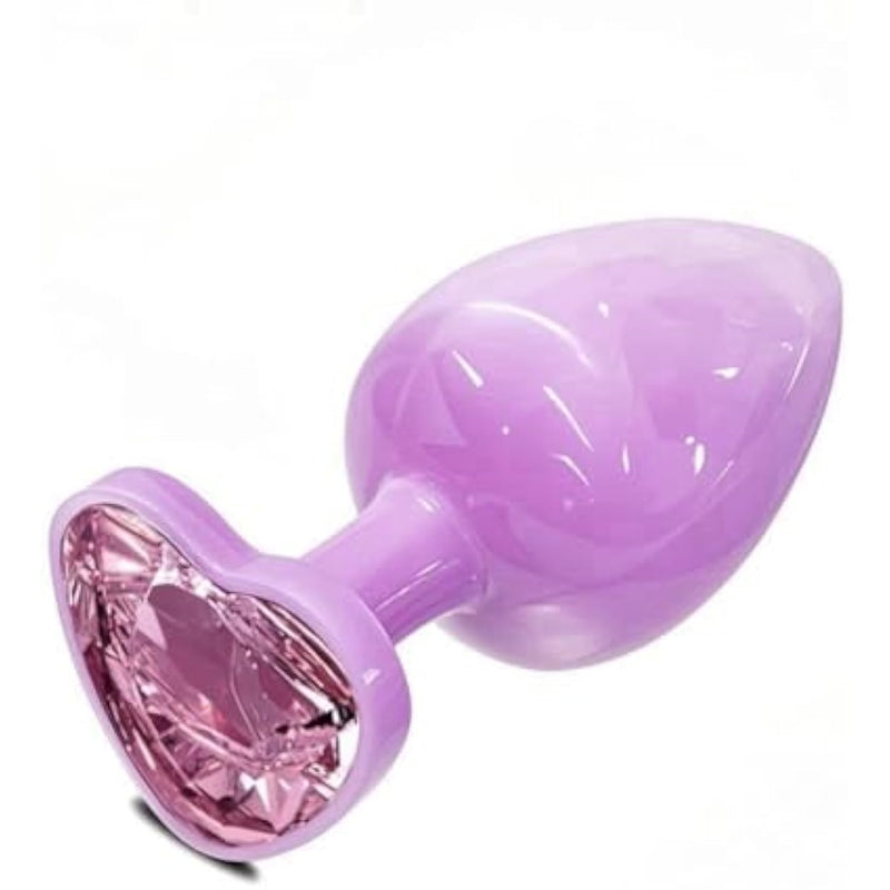 Anal Plugs Small Butt Plug For Beginners,Adult Aanl Toys With Heart-Shaped Jewelry Base,G Spot Sex Toy Anal Sex Adult Toy For Beginner Adult Unisex Women And Men Couple (Small Pink)