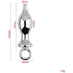 Anal Plug Sex Toy Waterproof For Men Anal Beads Butt Plug Expander G-Spot Dildo With Safe Pull Ring Unisex Anal Women And Couples Prostate Massager Thrusting Toys