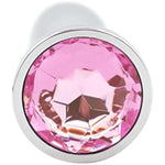 Metal Anal Plug With Bulbous Shaft | Increase Sensations | Graduated Sizes | Flared Base | Interchangeable Jewel | Temperature Play | Easy To Clean | Adult Toy Storage Bag | Ultimate Anal Pleasure