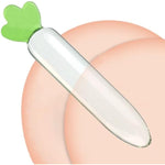 Crystal Anal Butt Plug Sex Toy - Transparent Radish Crystal Glass Anal Plug Dildo Anal Trainer Anal Dilator Masturbation Sex Toy For Women Men Couples Lover
