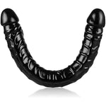 Lover Luxe Double-Ended Dildo Waterproof Jelly Double Dongs Realistic Dildo Penis Cock Anal Butt Plug Massager G-Spot Stimulation Orgasmic Adult Sex Toys For Women Men,Xl Black