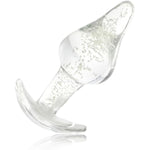 Large Butt Plug, 5.24 Inch Glass Anal Dildo Glow In The Dark, Crystal Prostate Massage Anal Expander Bum Plug Sex Toys For Women,Men