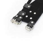 Bondage Collar With Ball Gag Leather Chain Adjustable Restraints Chokers Women Couples Bedroom Sex Toys