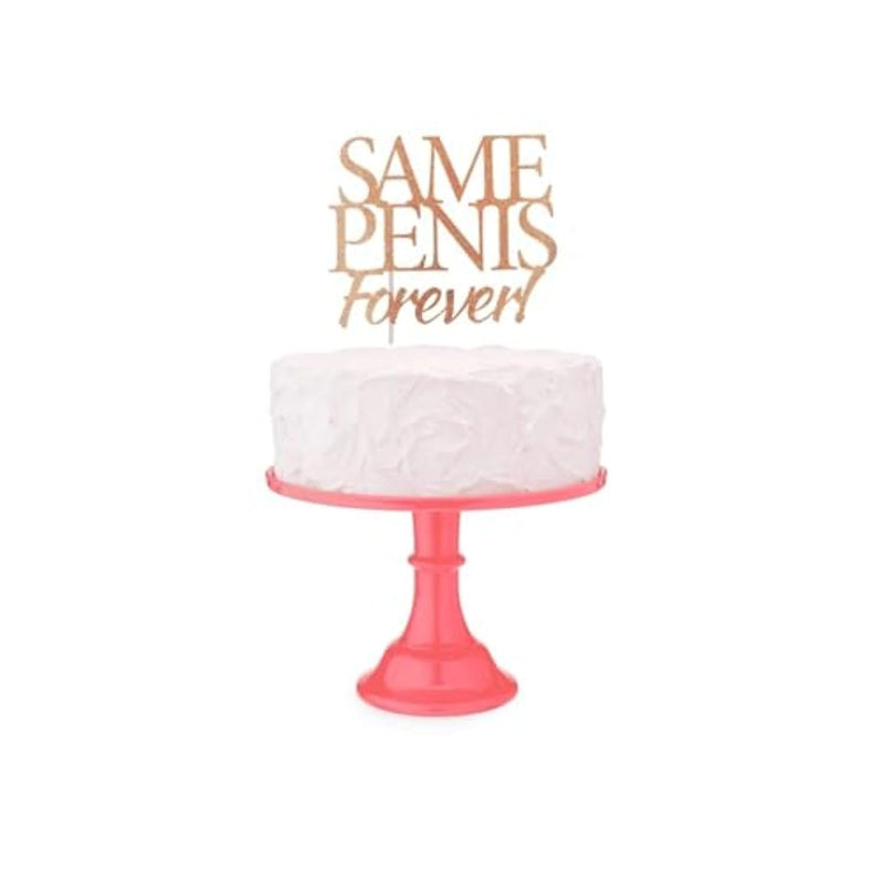 Productions 84994: Glitterati Same Penis Forever Caketopper