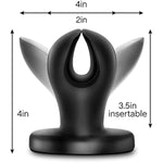 Anal Adventures Anal Anchor Expanding Butt Plug, Sex Toy For Men, Sex Toy For Women, Black