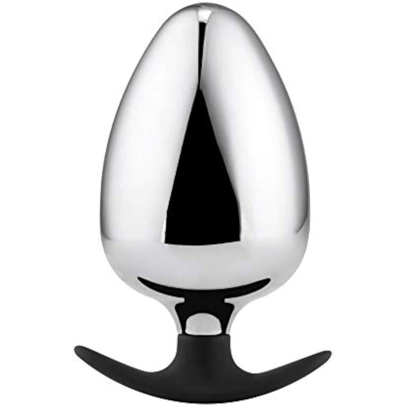 Large Massive Metal Anal Plug Personal Massager For Unisex Provide A Full Feeling Designed For Experienced Or Intermediate Players (Medium)