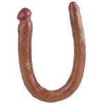 Double Sided Dildo Silicone Realistic Long Anal Dildos With Different End Sizes Penis With Glans Veins G-Spot Prostate Massage Masturbation Sex Toys For Couples Women And Men (S)