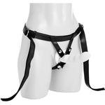 Bedroom Bliss Velvet Kiss Strap-On Harness For Men, Women & Couples. Fully Adjustable Strap With Soft Velvet Lining. Vegan Friendly Faux Leather. Includes 3 O-Rings. 4 Piece Set, Black