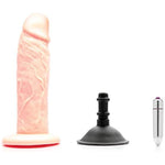 Sex/Adult Toys Sam Dual Density Vibrating Dildo- 100% Utra-Premium Silicone Harness & Suction Cup Compatible Realistic, G-Spot & P-Spot Stimulation For Anal, Vaginal, Men, Women, Lgbtq - Cream
