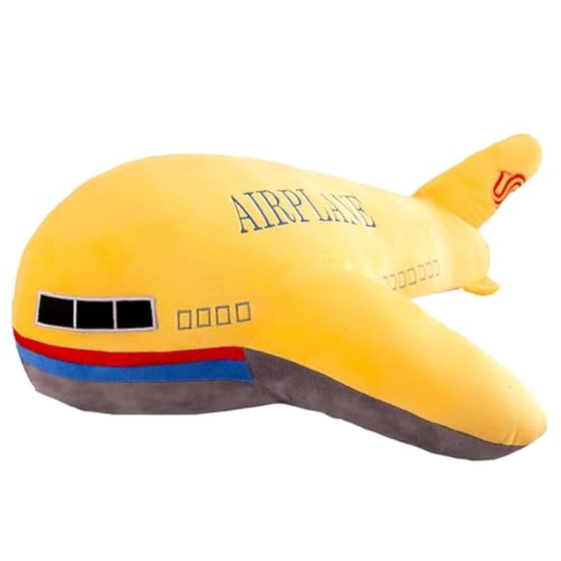 15.7" Airplane Plush Stuffed Aircraft Pillow Yellow Model Plane Toys,Gifts For Kids