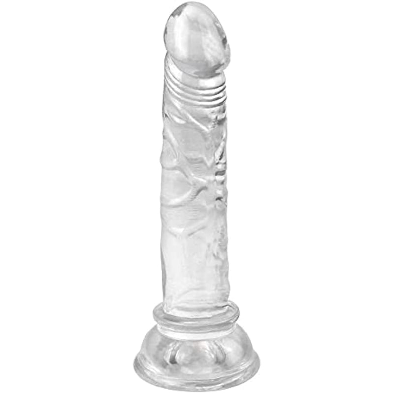 5 Inch Small Jelly Dildo With Strong Suction Cup - Soft Beginner-Friendly Adult Toy For Women, Men, And Lgbtq+