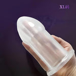Anal Plug Trainer Sets 5Pcs Silicone Anal Dilator Butt Plug, Hollow Anal Expander Dildo Kit Adult Sex Toys For Men Women (Clear)