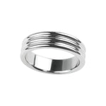 3-Ring One-Piece Cock Ring For Men, Smooth Scrotum Stretcher Glans Weighted Rings, 304 Stainless Steel Penis Ring Sm Penis Bondage Chastity Sex Toy For Couples (48Mm)