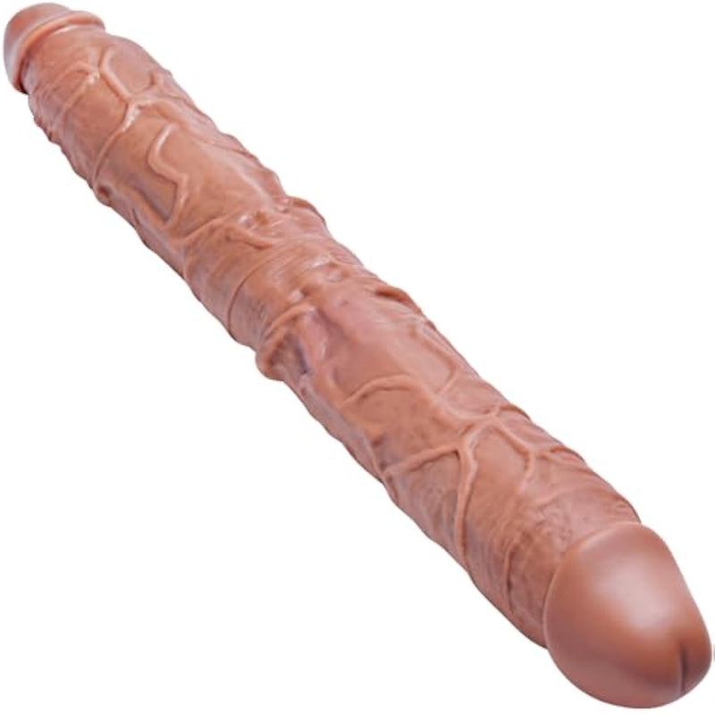20.5*2.2" Huge Double Ended Thick Dildo For Women, Extra Large Silicone Anal-Vaginal Realistic Dildo, Flexible, Giant And Long Double Sided Realistic Glans, Suitable For Couples Lesbian And Gay Games