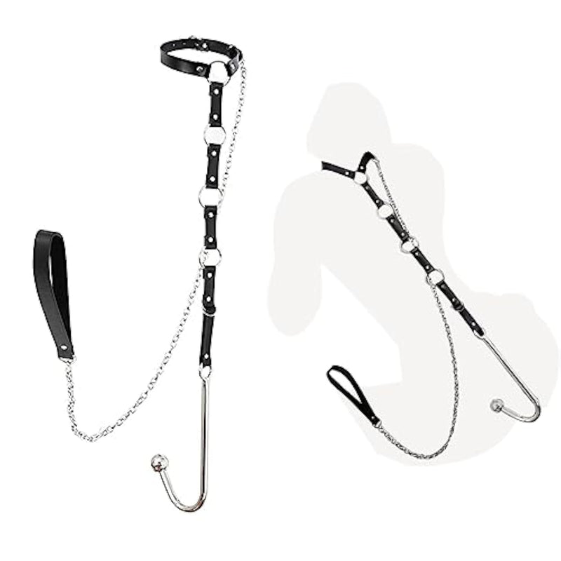 Anal Hook Sex Bondage Bdsm Kit Sex Bondage Restraints With Anal Hook Bdsm Bondage Set Restraints Sex Toy Extreme Dog Slave Pull Chain Sm Fetish Restraint Set For Couples Sex Toys