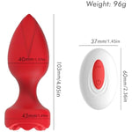 Anal Plug Vibrator Butt Plug Expander 10 Vibration Modes With Remote Control Super Horsepower Men Women Sex Toys (Black)