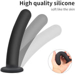 Dildo Anal Plug Trainer Kit, 3 Sizes Butt Plug Anal Toys Silicone Black Dildo With Strong Suction Cup Prostate Vaginal G Spot Sex Toys For Men Women (Black)