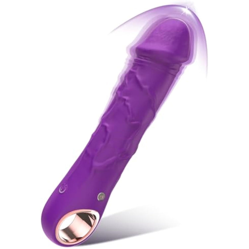 Adult Sex Toys Vibrator Realistic Dildos, G Spot Dildo With 10 Powerful Vibration Modes, Nipple Clitoris G Spot Stimulator Vibrating Dildos, Female Sex Toy For Women(Purple)