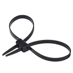 50 Pcs Zip Tie Handcuffs, Heavy Duty Double Locking Zip Ties Hand Cuffs Restraint, Police Nylon Flex Cuffs Law Enforcement, 27.5" Long, 250 Lbs Tensile Strength, Black