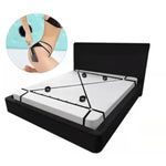 Adjustable Bed Comfort Kit For Couples - Soft Feather Cuffs With Ergonomic Support, Underbed Strap Set For Beginners