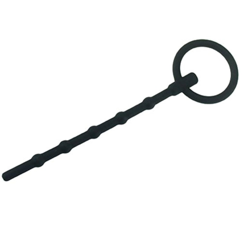 Flexible Hollow Silicone Urethral Sounds Penis Plug, Screw Beads