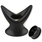 Hollow Anal Plugs For Couples Anal Dilator Silicone Vaginal Stretcher For Female Speculum Peeking For Enema Dialator Anus Adult Sex Toys (L)