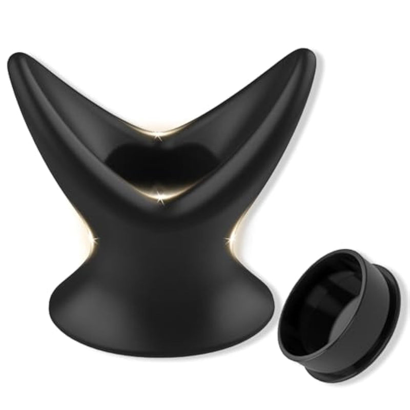 Hollow Anal Plugs For Couples Anal Dilator Silicone Vaginal Stretcher For Female Speculum Peeking For Enema Dialator Anus Adult Sex Toys (L)