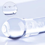 8.3 Inch Butt Plug Glass Dildo Sex Toy With Progressive Anal Beads,Rose Crystal Butt Plug Stimulator,Adult Sex Toys And Games G-Spot Beaded Prostate Massager Sex Toy For Men And Women Couples Pleasure