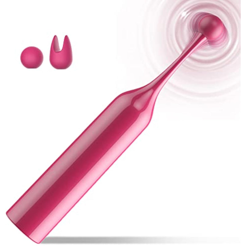 High-Frequency G Spot Clitoral Vibrator For Women - Super Powerful Mini Clitoris Stimulator With 10 Vibration Modes, Rechargeable Vibrating Massager Wand For Women For Sex Barbie Pink