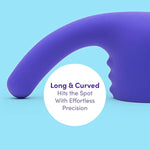 Purple Deluxe Wand G-Spot Head Attachment - Sleek Silicone - Waterproof