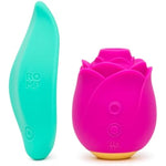 ROMP Rose Toy Clitoris Sucker & Wave Quiet Mini Massager Clitoral Vibrator - Adult Sex Toys Bundle