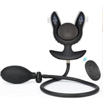 Inflatable Expand Anal Plug, Remote Control Expandable Anal Vibrator With 10 Vibration Modes G Spot Stimulator Prostate Massager