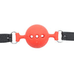 Breathable Red Silicone Sex Game For Sm Games, Silicone Sex Toys Bondage Ball Gags, Bondage Restraint Silicone Sm Gag Muzzles