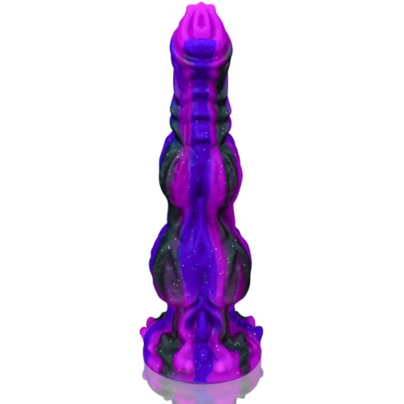 9.6" Horse Cock Dildo Wide Wolf Dildo Unicorn Canine Dildo With 2 Big Knots, Huge Thick Dildo Fantasy Horse Sex Toy With Strong Suction Cup, Soft Anal Dildo Knot Dog Dildo, Adult Toys For Women Men