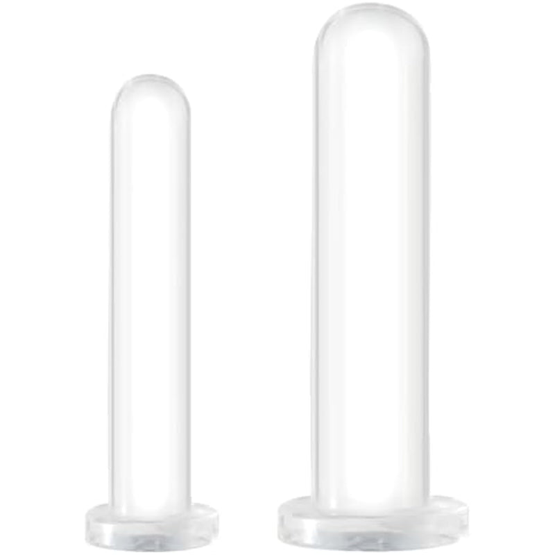 Anal Plug Set?2Ps Butt Plug With Suction Cup?Clear Jelly Dildo
