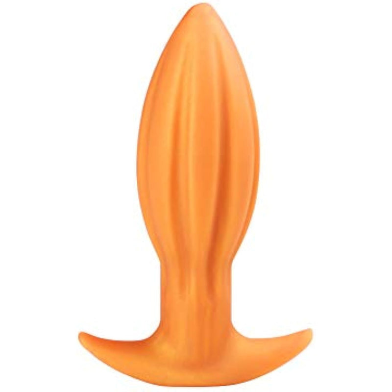 Ultral Soft Butt Plug, Flexible Liquid Silicone Anal Plug Prostate Massage G-Spot Stimulator Anal Trainer Kit For Beginner Advanced Players (S)