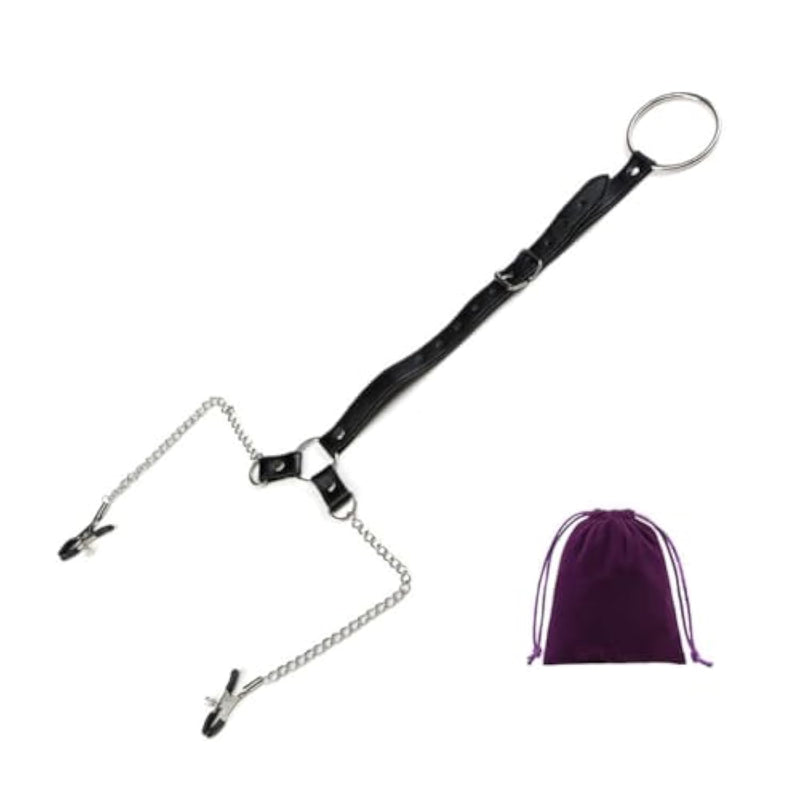 Adjustable Nipple Clamps Sm Penis Ring Metal Cock Ring Nipple Breast Clips Adult Sex Toys For Men Couple Pleasure A