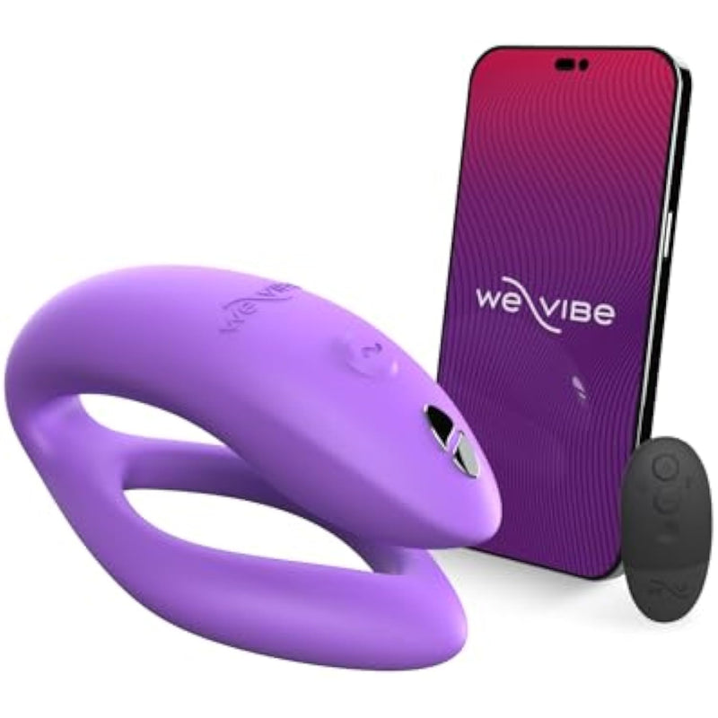 Sync O Couples Vibrator | Wearable Remote Control Vibrating Adult Toys | 10 Vibrations | App Controlled G Spot & Clitoral Stimulator | Vibrators For Women | Personal Massager Sex Toy | Purple