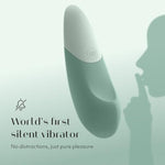 Vibe Lay On Clitoris Vibrator For Women | Silent Clit Stimulation Adult Toys | Vibrating Sex Toy | Clitoral Stimulator For Woman With 10 Patterns & Speeds | Waterproof & Rechargeable | Sage