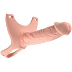 Penis Sleeve Extender Enlarger - With Adjustable Elastic Waistband And Silicone Hollow Dildo, Hollow Strap-On System Dildo Extender Male Sex Toys For Adult Male Couples