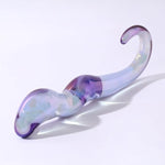 Crystal Dildo Female Glass Analplug For Massage G Spot Transparent Butt Plugs Consolador With Handle Sm Anal Wand Adult Sex Toys