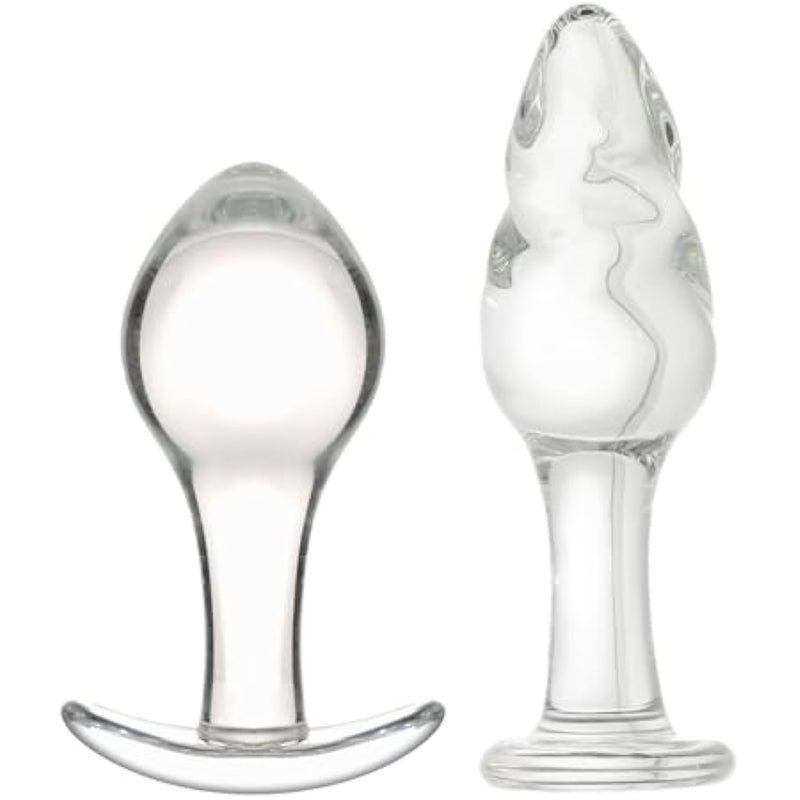 4“ + 2.8” Glass Butt Plug