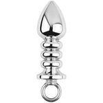 Anal Butt Plug Metal Anal Beads Dildo Prostate Massage Anal Vaginal Dilator Bdsm Sex Toys For Men Women Couple (Medium(5.11 Inch))