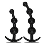 2Pcs Anal Beads Set & Butt Plugsilicone Anal Training Kit, Flexible Anal Chain Sex Toys With Different Size Anal Balls Prostate Massage, Anal Plugs For Men Women Couples Anus Dilator Dildo Anal Toys
